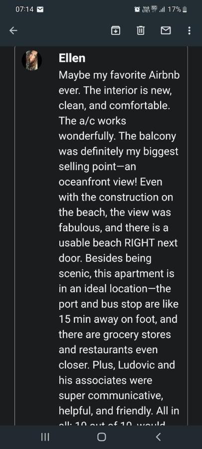 Flat Saranda, Wonderfull Sea View *
